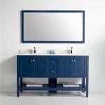 Austin Collection 60" Double Vanity (Solid Wood) - Navy Blue - Call for Price