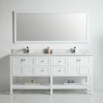 Austin Collection 72" Double Vanity (Solid Wood) - White - Call for Price