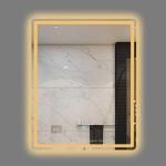 Square Bathroom LED Light Mirror 24x30 - Call for Price