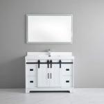 Barn Door Vanity 48" Single Vanity - White - Call for Price