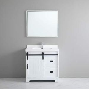 Barn Door Vanity 36" Single Vanity - Grey - Call for Price