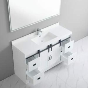 Barn Door Vanity 60" Double Vanity - White - Call for Price