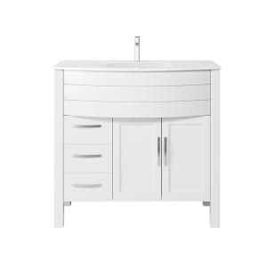 Daniel 36" Single Vanity (PVC) - White - Call for Price