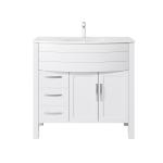 Daniel 36" Single Vanity (PVC) - White - Call for Price