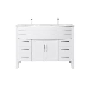 Daniel 48" Single Vanity (PVC) - White - Call for Price