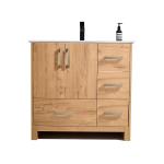 Judge Collection 36" Right Vanity (Solid Wood) - Oak - Call for Price