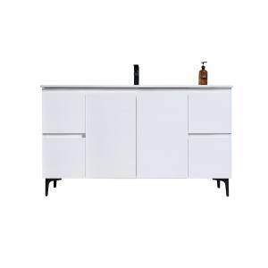 Alberto 60" Single Vanity (PVC) - White - Call for Price