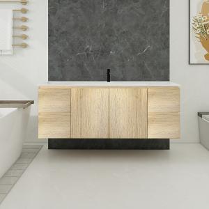 York 60" Double Vanity (PVC) - Oak - Call for Price