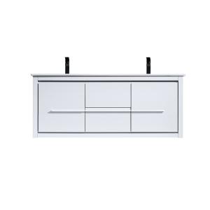 Oriago 60" Double Vanity (PVC) - White - Call for Price