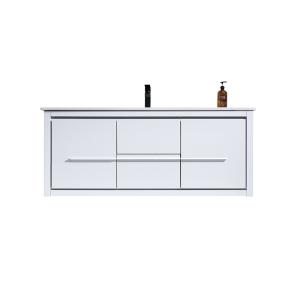 Oriago 60" Single Vanity (PVC) - White - Call for Price