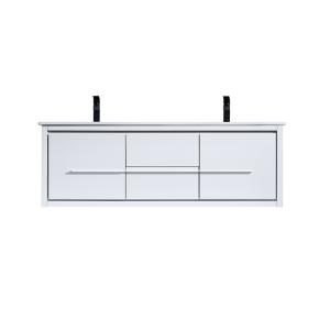 Oriago 72" Double Vanity (PVC) - White - Call for Price