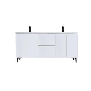 Alberto 72" Double Vanity (PVC) - White - Call for Price