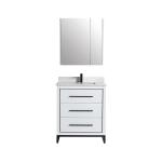 Madrid Collection 30" Single Vanity (Solid Wood) - White - Call for Price