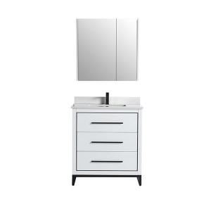 Madrid Collection 32" Single Vanity (Solid Wood) - White - Call for Price