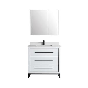 Madrid Collection 36" Single Vanity (Solid Wood) - White - Call for Price