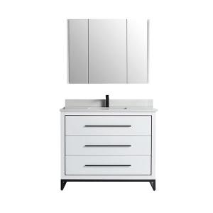 Madrid Collection 42" Single Vanity (Solid Wood) - White - Call for Price