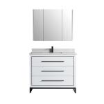 Madrid Collection 42" Single Vanity (Solid Wood) - White - Call for Price