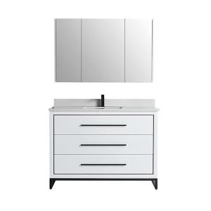 Madrid Collection 48" Single Vanity (Solid Wood) - White - Call for Price