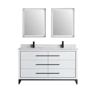 Madrid Collection 60" Double Vanity (Solid Wood) - White - Call for Price