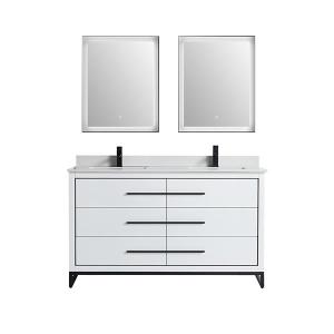 Madrid Collection 72" Double Vanity (Solid Wood) - White - Call for Price