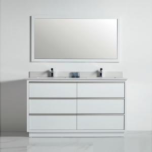 Denver Collection 60" Double Vanity (Solid Wood) - White - Call for Price