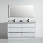 Denver Collection 60" Double Vanity (Solid Wood) - White - Call for Price