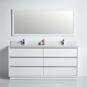 Denver Collection 72" Double Vanity (Solid Wood) - White - Call for Price