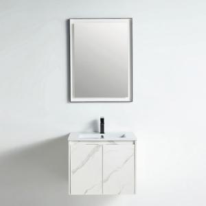 Miami Collection 24" Single Vanity (Solid Wood) - White Marble Grain - Call for Price