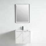 Miami Collection 24" Single Vanity (Solid Wood) - White Marble Grain - Call for Price