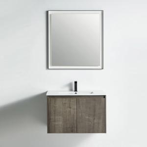 Miami Collection 30" Single Vanity (Solid Wood) - Plaid Grey Oak - Call for Price