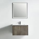 Miami Collection 30" Single Vanity (Solid Wood) - Plaid Grey Oak - Call for Price