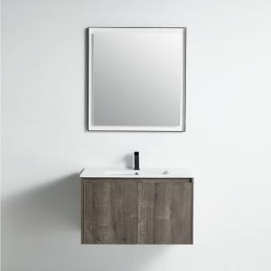 Miami Collection 32" Single Vanity (Solid Wood) - Plaid Grey Oak - Call for Price