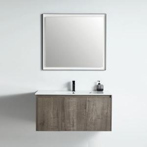 Miami Collection 40" Single Vanity (Solid Wood) - Plaid Grey Oak - Call for Price