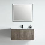 Miami Collection 40" Single Vanity (Solid Wood) - Plaid Grey Oak - Call for Price