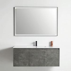 Miami Collection 48" Single Vanity (Solid Wood) - Grey Marble Grain - Call for Price