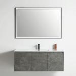 Miami Collection 48" Single Vanity (Solid Wood) - Grey Marble Grain - Call for Price