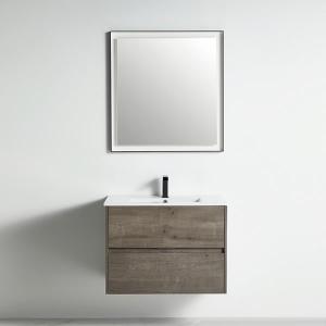 York Collection 30" Single Vanity (Solid Wood) - Plaid Grey Oak - Call for Price
