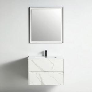 York Collection 30" Single Vanity (Solid Wood) - White Marble Grain - Call for Price