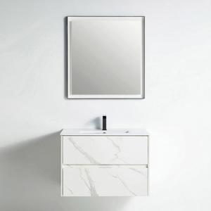 York Collection 32" Single Vanity (Solid Wood) - White Marble Grain - Call for Price