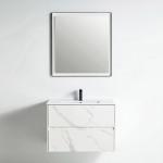 York Collection 32" Single Vanity (Solid Wood) - White Marble Grain - Call for Price