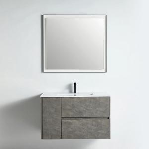 York Collection 36" Single Vanity (Solid Wood) - Grey Marble Grain - Call for Price