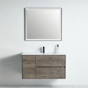 York Collection 40" Single Vanity (Solid Wood) - Plaid Grey Oak - Call for Price