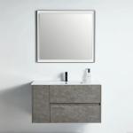 York Collection 40" Single Vanity (Solid Wood) - Grey Marble Grain - Call for Price
