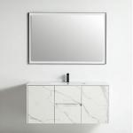 York Collection 48" Single Vanity (Solid Wood) - White Marble Grain - Call for Price
