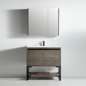 Zurich Collection 36" Single Vanity (Solid Wood) - Plaid Grey Oak - Call for Price