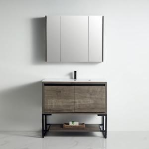 Zurich Collection 40" Single Vanity (Solid Wood) - Plaid Grey Oak - Call for Price