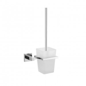 Aqua Piazza Frosted Glass Toilet Brush