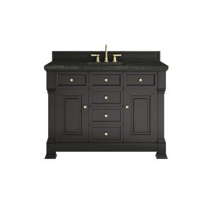 Brookfield 48" Single Vanity, Black Onyx, w/ 3 CM Phantome Eclos Top