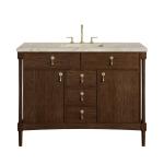 Kinnsden 48" Single Vanity, Sable Oak w/ 3 CM Tajnar Eclos Top