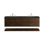 Allamari 72" Double Vanity, Sable w/ 3 CM Phantome Eclos Top